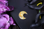 Bumblebee Jasper Crescent Moon – Choose Your Piece