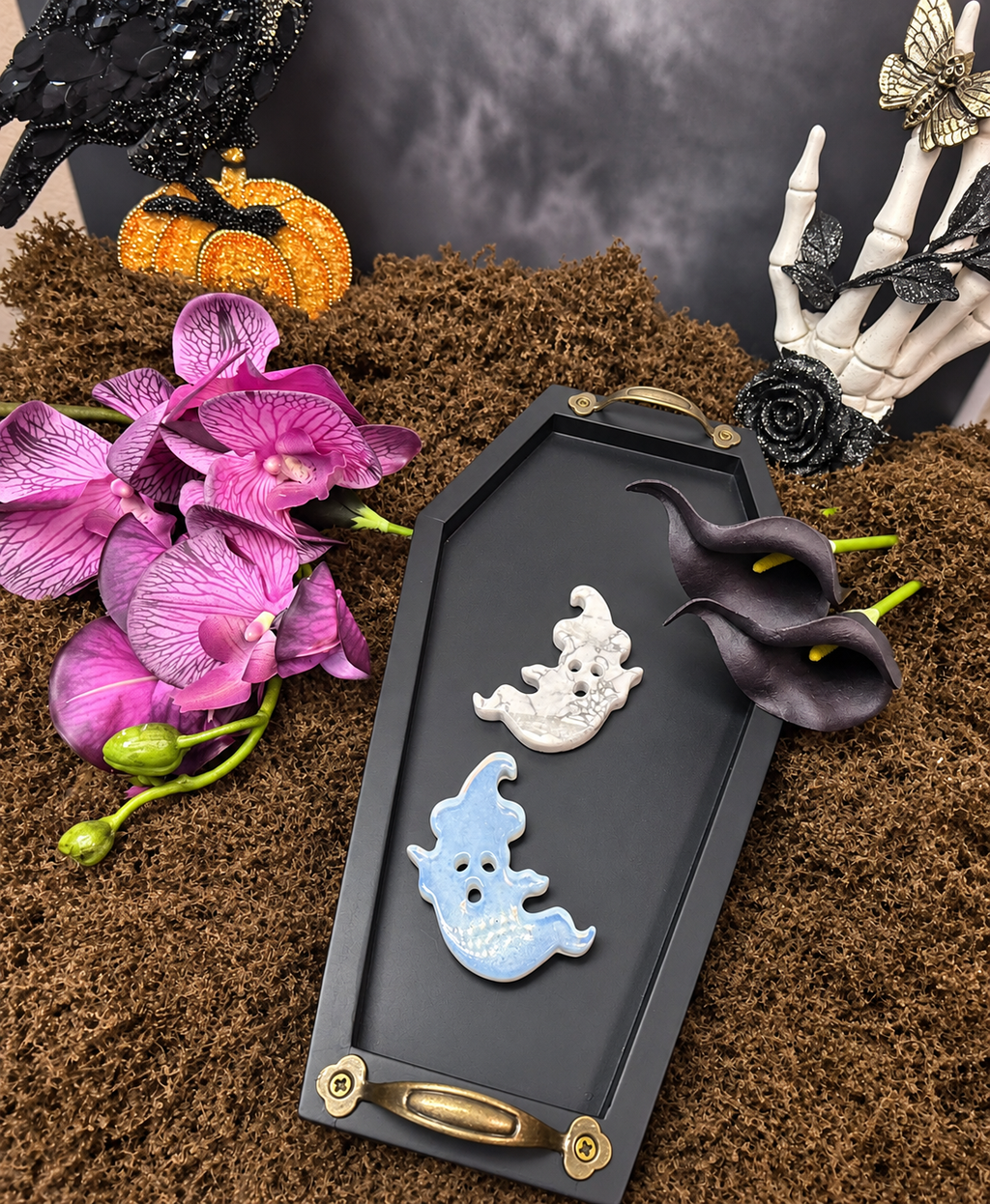 Howlite & Opalite Crystal Ghosts