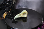 Caribbean Calcite Raven Skull – Choose Your Exact Piece