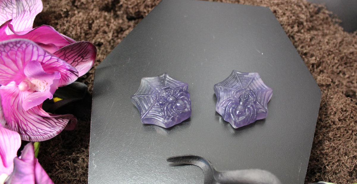 Labradorite & Fluorite Spiderweb – Enchanted Forest Selection