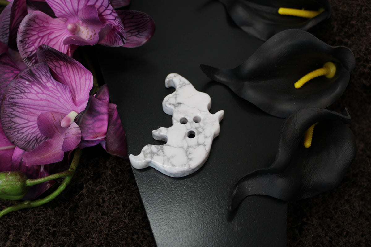 Opalite & Howlite Ghost – Choose Your Stone | Enchanted Forest Selection