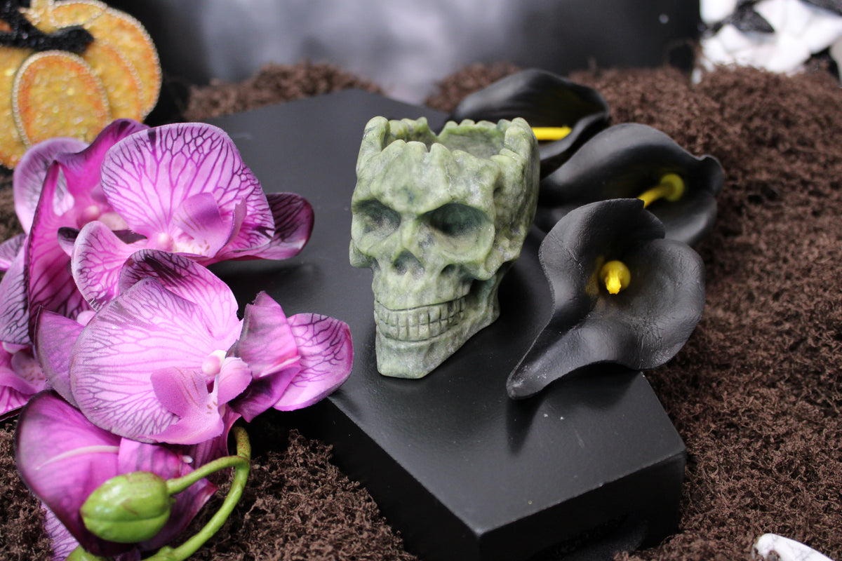 Nephrite Skull Bowl – Choose Your Piece