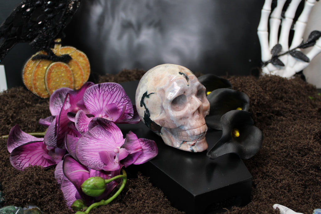 Sakura Agate Skull – Choose Your Piece