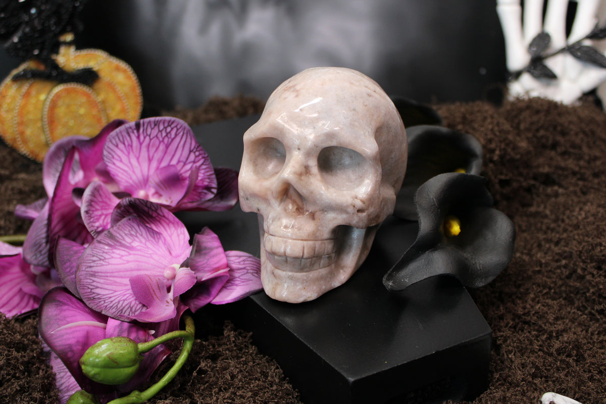 Sakura Agate Skull – Choose Your Piece
