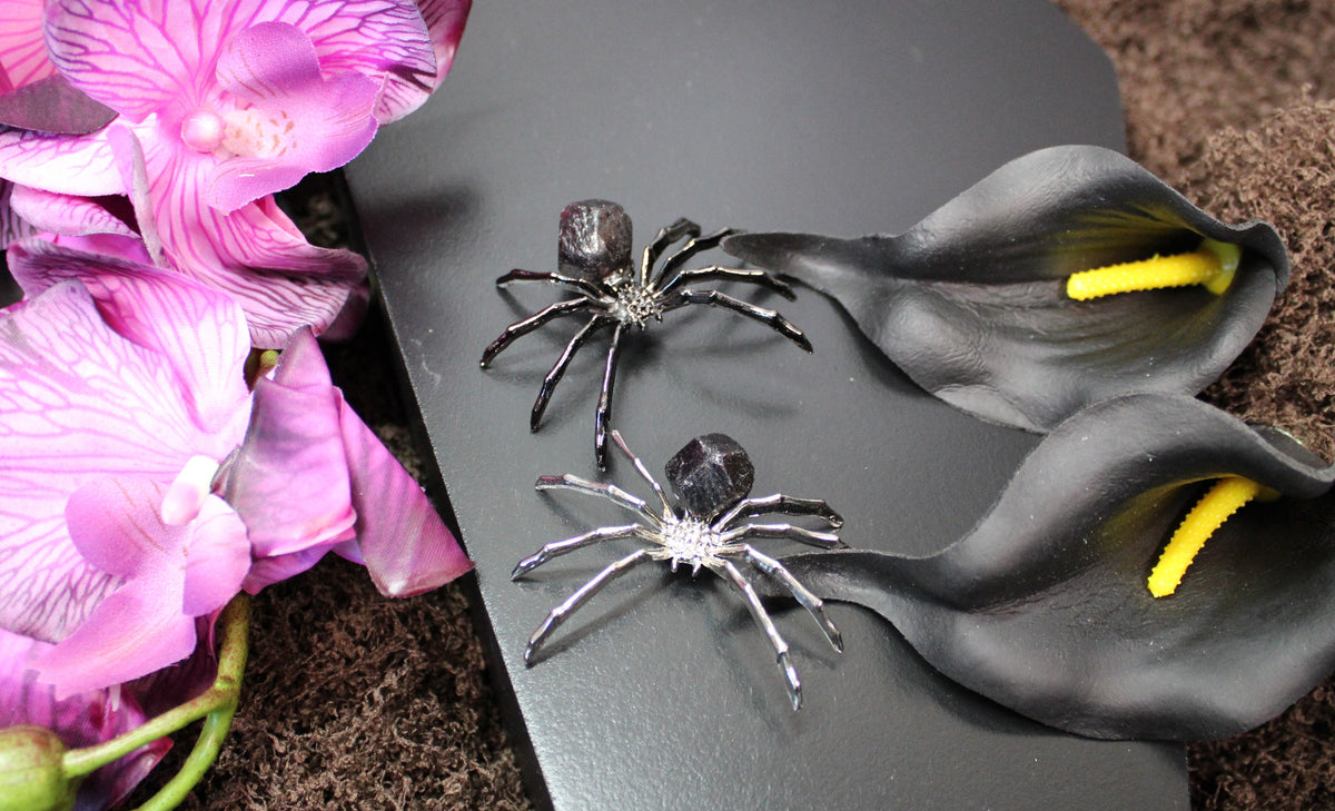 Crystal Spider – Choose Your Stone & Metal | Enchanted Forest Selection