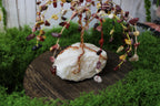 Sun Firebird Willow – Mookaite Gemstone Tree on Quartz