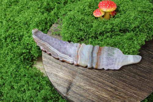 Amethyst & Banded Agate Feather – One of a Kind