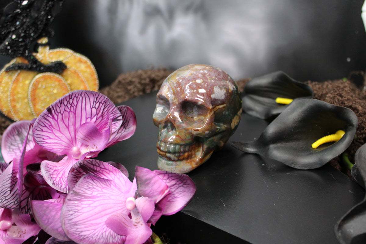 Ocean Jasper Skull – Choose Your Piece