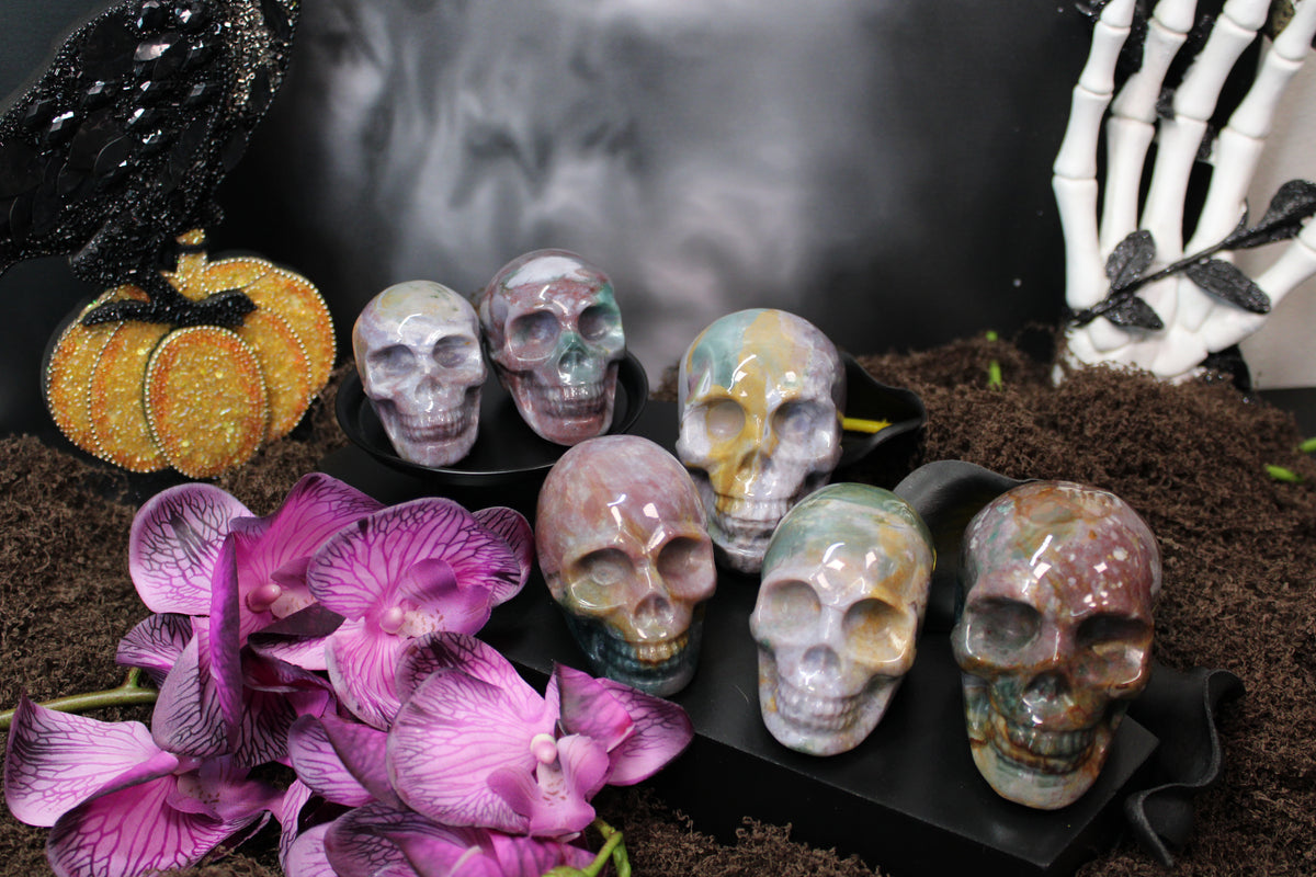Ocean Jasper Skull – Choose Your Piece