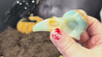 Caribbean Calcite Raven Skull – Choose Your Exact Piece