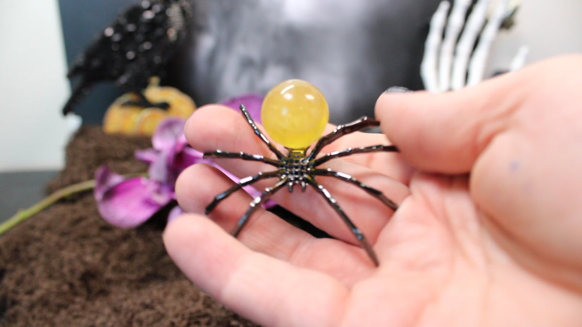 Crystal Spider – Choose Your Stone & Metal | Enchanted Forest Selection