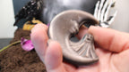 Silver & Gold Obsidian Moon and Ghost – Choose Your Stone | Enchanted Forest Selection