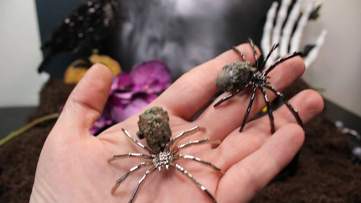 Crystal Spider – Choose Your Stone & Metal | Enchanted Forest Selection