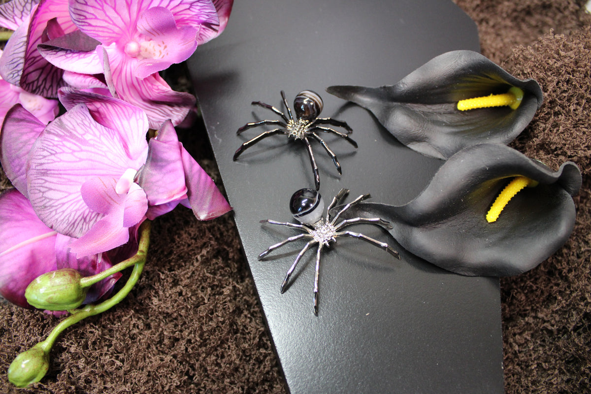 Crystal Spider – Choose Your Stone & Metal | Enchanted Forest Selection