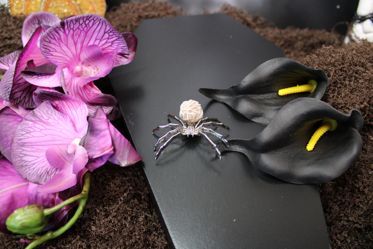 Crystal Spider – Choose Your Stone & Metal | Enchanted Forest Selection