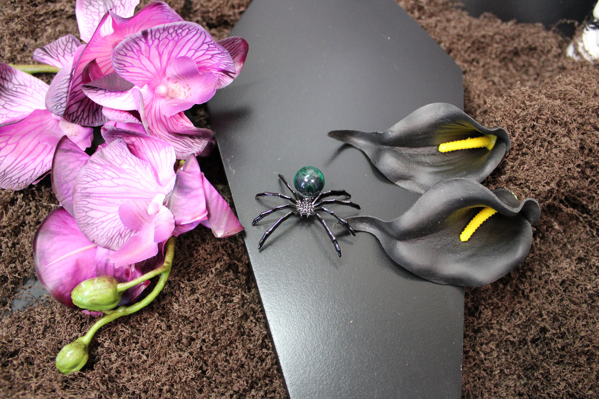 Crystal Spider – Choose Your Stone & Metal | Enchanted Forest Selection