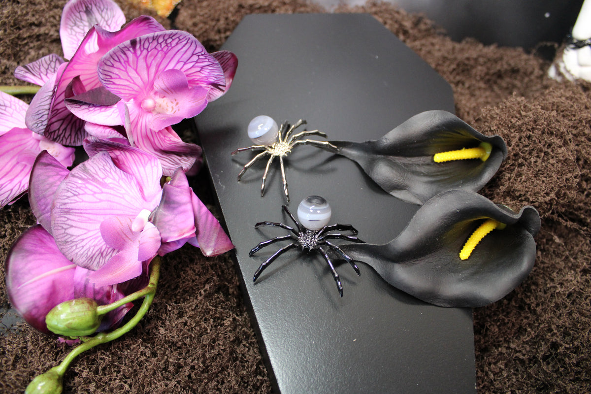 Crystal Spider – Choose Your Stone & Metal | Enchanted Forest Selection